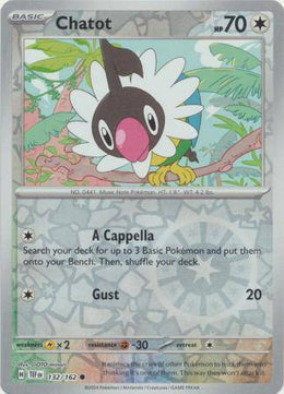 Chatot : TEMPORAL FORCES (Reverse holo) - 132/162