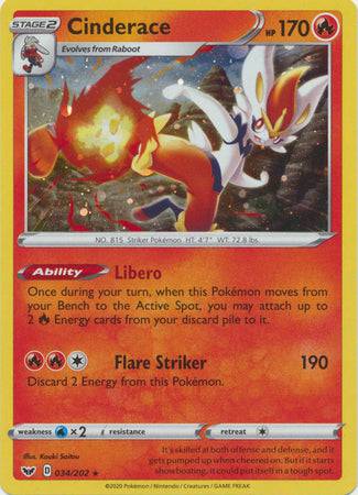 Cinderace : ALTERNATE PROMO (Holo) - 034/202
