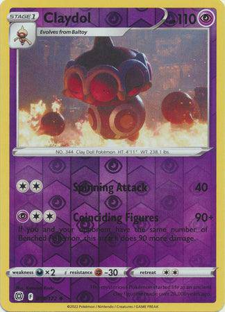 Claydol : BRILLIANT STARS (Reverse holo) - 059/172