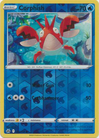 Corphish : CROWN ZENITH (Reverse holo) - 033/159