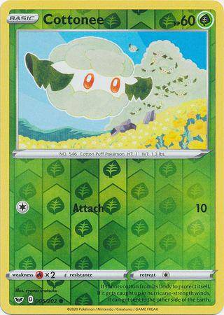 Cottonee : SWORD & SHIELD BASE (Reverse holo) - 005/202