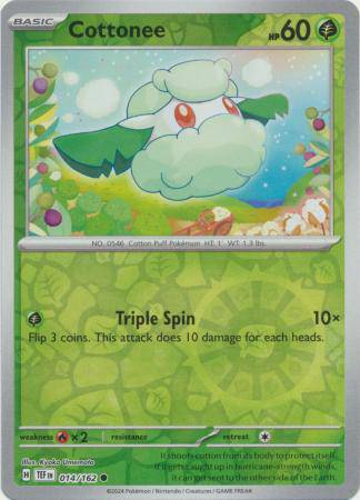 Cottonee : TEMPORAL FORCES (Reverse holo) - 014/162