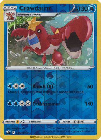 Crawdaunt : BATTLE STYLES (Reverse holo) - 039/163