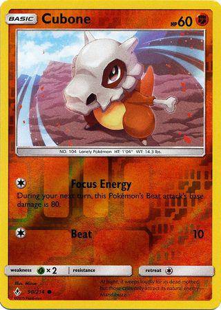 Cubone : UNBROKEN BONDS (Reverse holo) - 90/214