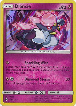 Diancie : BURNING SHADOWS (Holo) - 94/147 - Lockett Labs UK
