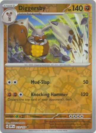 Diggersby : OBSIDIAN FLAMES (Reverse holo) - 113/197