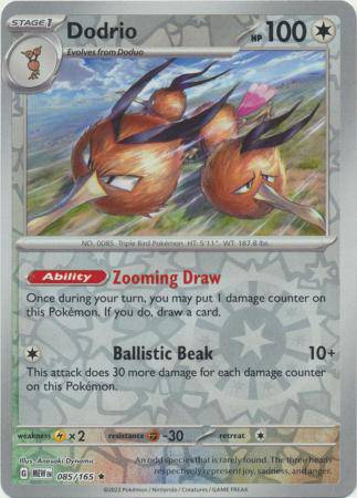 Dodrio : 151 (Reverse holo) - 085/165