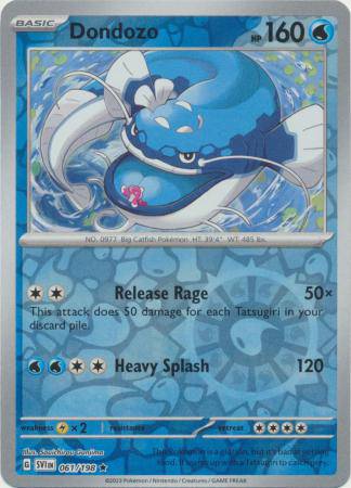 Dondozo : SCARLET & VIOLET BASE (Reverse holo) - 061/198