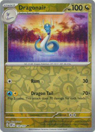 Dragonair : OBSIDIAN FLAMES (Reverse holo) - 158/197