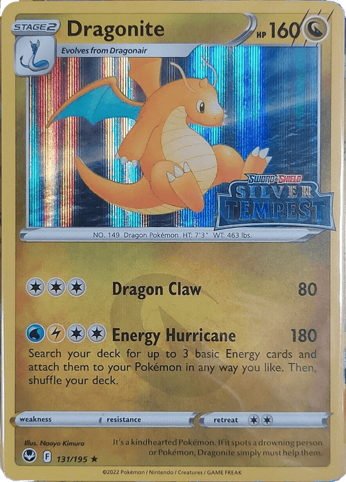 Dragonite : SILVER TEMPEST STAMPED PROMO (Holo) - 131/195