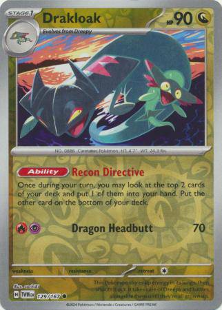 Drakloak : TWILIGHT MASQUERADE (Reverse holo) - 129/167