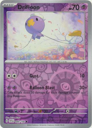 Drifloon : SCARLET & VIOLET BASE (Reverse holo) - 089/198