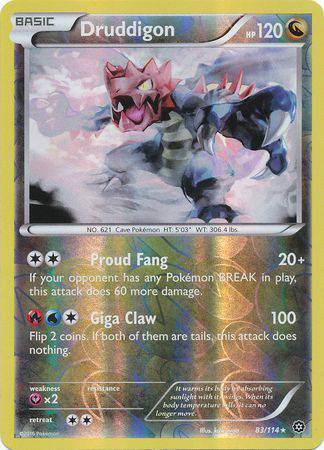 Druddigon : STEAM SIEGE (Reverse holo) - 83/114