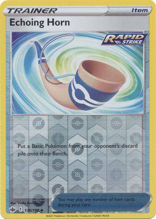 Echoing Horn : CHILLING REIGN (Reverse holo) - 136/198