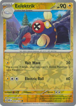 Eelektrik : OBSIDIAN FLAMES (Reverse holo) - 068/197