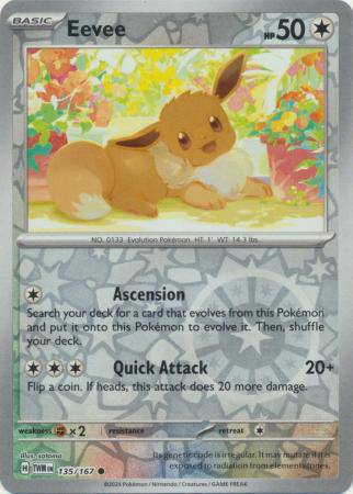 Eevee : TWILIGHT MASQUERADE (Reverse holo) - 135/167