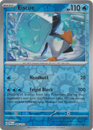 Eiscue : PALDEA EVOLVED (Reverse holo) - 048/193