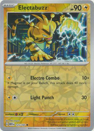 Electabuzz : 151 (Reverse holo) - 125/165