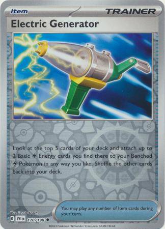 Electric Generator : SCARLET & VIOLET BASE (Reverse holo) - 170/198