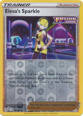 Elesa's Sparkle : FUSION STRIKE (Reverse holo) - 233/264