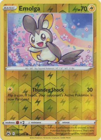 Emolga : CROWN ZENITH (Reverse holo) - 047/159