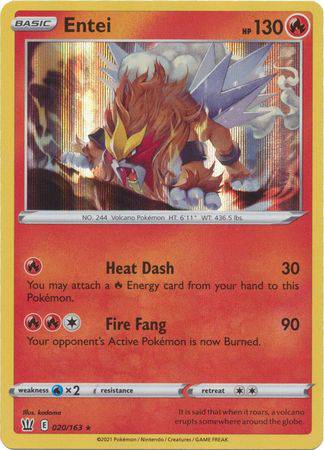 Entei : BATTLE STYLES (Holo) - 020/163