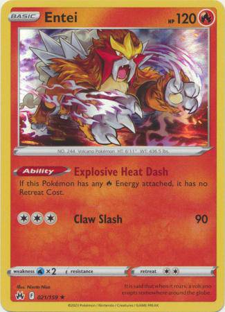 Entei : CROWN ZENITH (Holo) - 021/159
