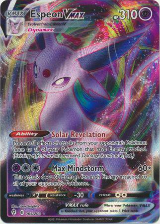 Espeon VMAX : EVOLVING SKIES - 065/203