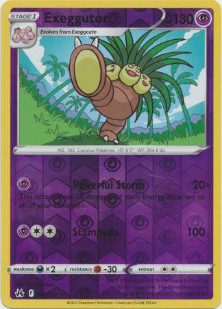 Exeggutor : CROWN ZENITH (Reverse holo) - 058/159