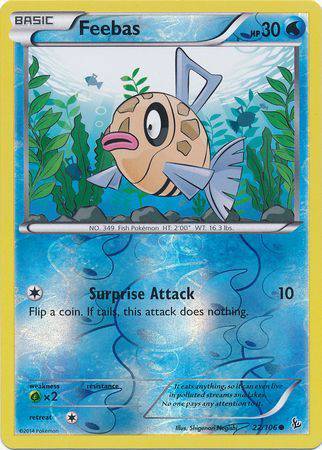 Feebas : FLASHFIRE (Reverse holo) - 22/106
