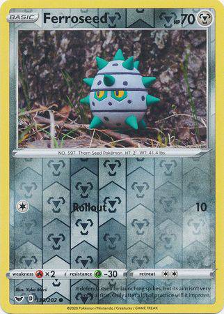 Ferroseed : SWORD & SHIELD BASE (Reverse holo) - 130/202