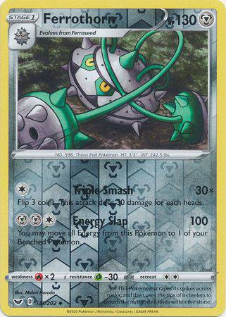 Ferrothorn : SWORD & SHIELD BASE (Reverse holo) - 131/202
