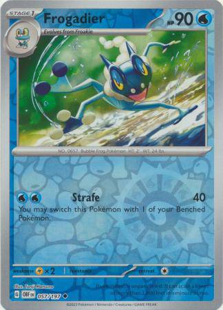 Frogadier : OBSIDIAN FLAMES (Reverse holo) - 057/197