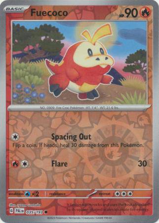 Fuecoco : PALDEA EVOLVED (Reverse holo) - 035/193
