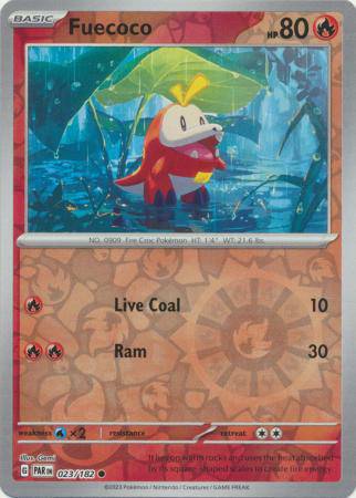 Fuecoco : PARADOX RIFT (Reverse holo) - 023/182
