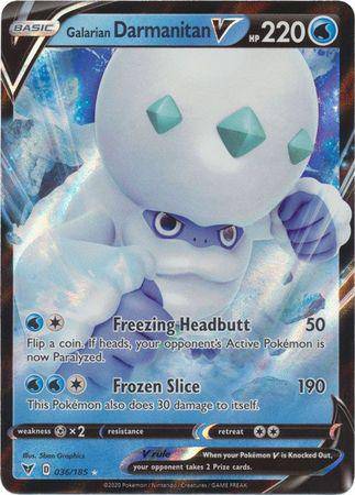 Galarian Darmanitan V : VIVID VOLTAGE - 036/185 - Lockett Labs UK