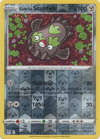 Galarian Stunfisk : LOST ORIGIN (Reverse holo) - 127/196