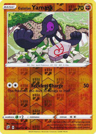 Galarian Yamask : REBEL CLASH (Reverse holo) - 101/192