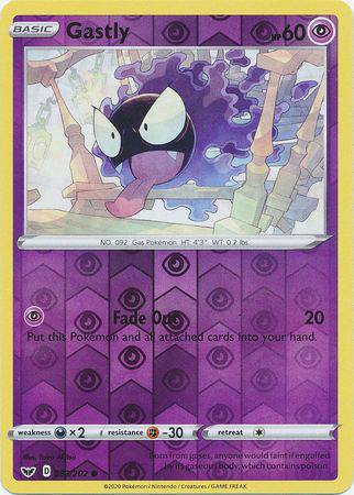 Gastly : SWORD & SHIELD BASE (Reverse holo) - 083/202