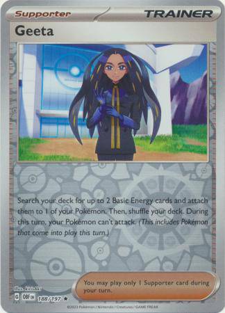 Geeta : OBSIDIAN FLAMES (Reverse holo) - 188/197