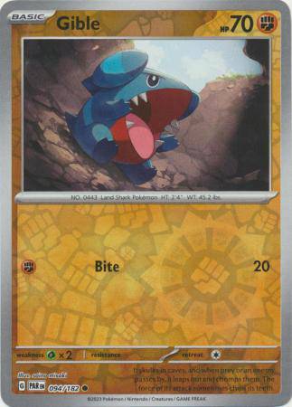 Gible : PARADOX RIFT (Reverse holo) - 094/182