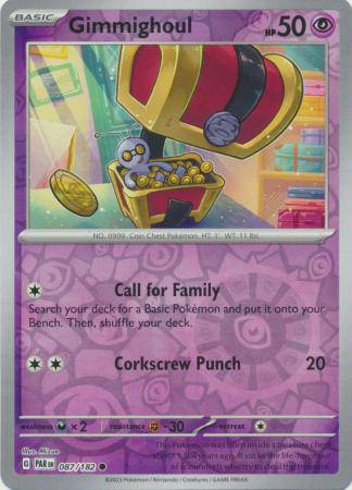 Gimmighoul : PARADOX RIFT (Reverse holo) - 087/182