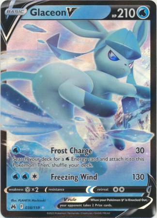 Glaceon V : CROWN ZENITH - 038/159