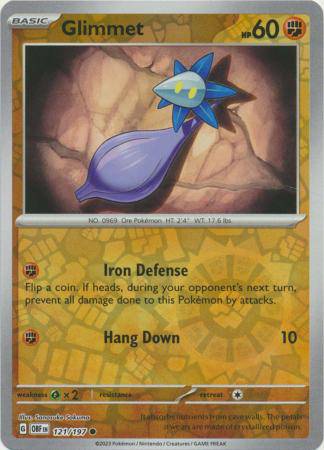 Glimmet : OBSIDIAN FLAMES (Reverse holo) - 121/197
