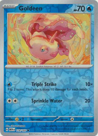 Goldeen : 151 (Reverse holo) - 118/165