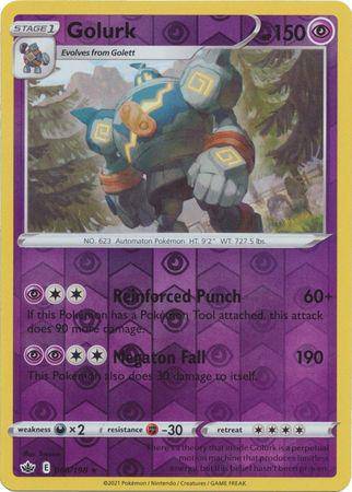 Golurk : CHILLING REIGN (Reverse holo) - 066/198