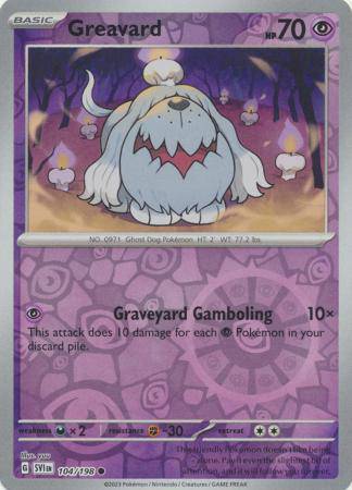 Greavard : SCARLET & VIOLET BASE (Reverse holo) - 104/198