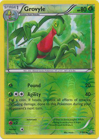 Grovyle : PRIMAL CLASH (Reverse holo) - 7/160