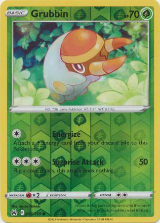 Grubbin : CROWN ZENITH (Reverse holo) - 015/159