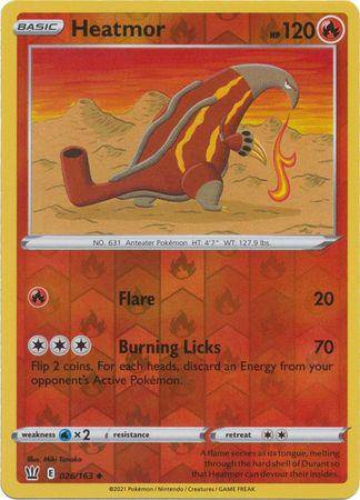 Heatmor : BATTLE STYLES (Reverse holo) - 026/163